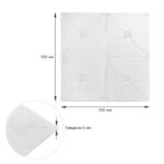 Самоклеюча декоративна настінно-стельова 3D панель 700x700x4.5мм Плитка (164) SW-00000181 - Зображення 3