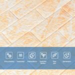 Декоративна 3D панель самоклейка 700х770х5мм Мармур бежевий(цегла) (062) SW-00000032 - Зображення 4