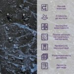 Декоративна ПВХ плита 600х600х3мм Чорний мармур (S) SW-00001625 - Зображення 4