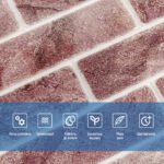 Панель стінова 680х680х4мм Клінкер рожева глина SW-00002005 - Зображення 4