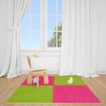 Підлога-пазл плюшевий 60х60х1см Рожевий (D) SW-00002093 - Зображення 8