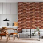 Самоклеюча 3D панель 19600x700x3мм Коричнева Катеринославська Цегла SW-00001469 - Зображення 8