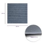 Самоклеюча плитка під ковролін сіра 600х600х4,5мм SW-00001418 - Зображення 2