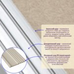 Рейка декоративна PS 2900х157х11мм Бежева зі сріблом SW-00002150- - Зображення 2