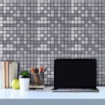 Самоклеюча алюмінієва плитка 300х300х3мм Срібна мозаїка SW-00001167 - Зображення 6