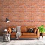 Декоративна 3D панель самоклейка 700х770х3мм Руда Катеринославська цегла (044-3) SW-00000696 - Зображення 5