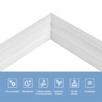 Плінтус РР самоклеючий 2300х70х4мм Білий (D) SW-00001829 - Зображення 4