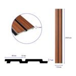 Рейка декоративна PS 2900х115х12мм Темний дуб SW-00001746 - Зображення 3