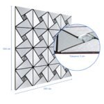 Самоклеюча алюмінієва плитка 300х300х3мм Срібло зі стразами SW-00001325 - Зображення 3