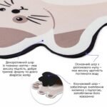 Вологопоглинаючий килимок 400х600х3мм Котик SW-00002564 - Зображення 2