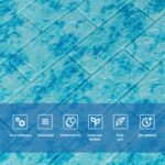 Декоративна 3D панель самоклейка 700х770х5мм Мармур блакитний (цегла) (065) SW-00000033 - Зображення 4