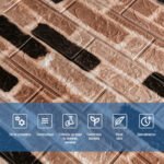 Самоклеюча 3D панель 700х770х3мм Класична цегла (346-3) SW-00001146 - Зображення 4