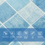 Панель стінова 3D 700х700х4мм Мозаїка блакитна SW-00002009 - Зображення 4