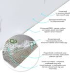 Самоклеюча вінілова плитка в рулоні 600х3000х2мм Білий мармур з прожилками Глянсова SW-00001285 - Зображення 2