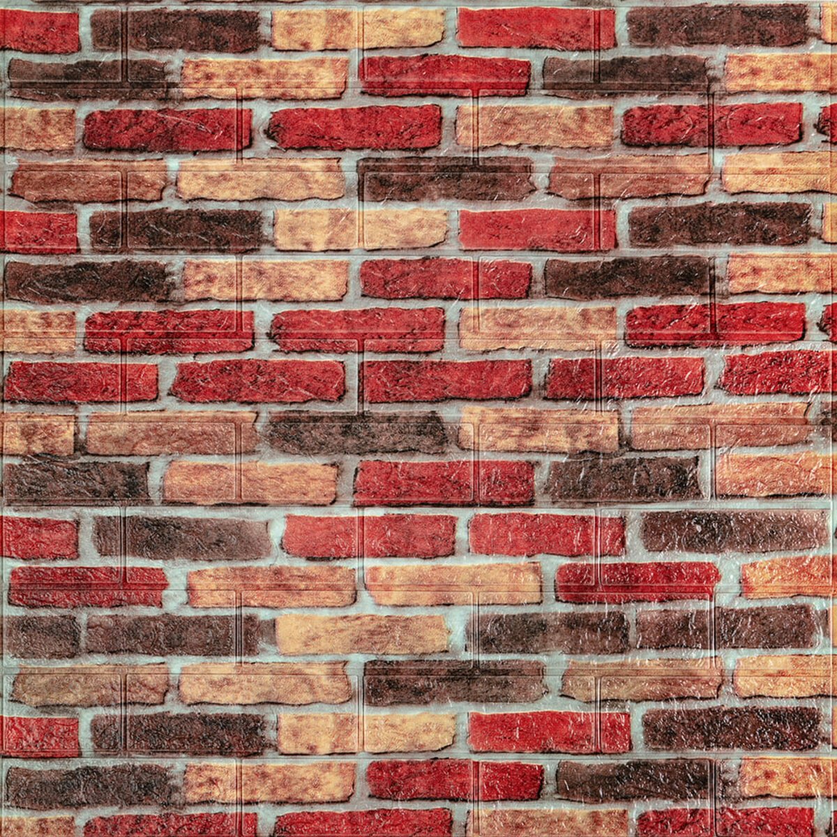 665415fab7-1_resize_1200x1200 Самоклеюча декоративна 3D панель 700х770х3мм Катиринославська цегла (047-3) SW-00000695 - Зображення 1