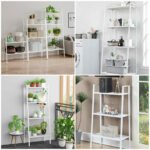 Стелаж-етажерка триярусний з металу 60х33х110см Білий SW-00002103 - Зображення 7