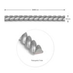 Молдинг 5000х10х7мм Срібний SW-00002681 - Зображення 2
