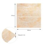 Декоративна 3D панель самоклейка 700х770х5мм Мармур бежевий(цегла) (062) SW-00000032 - Зображення 3