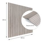 Покриття вінілове самоклеюче 3D рейки 600х600х2,8мм SW-00003244 - Зображення 3