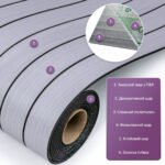 Покриття вінілове самоклеюче 3D рейки Білий Графіт 600х2900х3мм SW-00002900 - Зображення 2