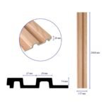 Рейка декоративна PS 2900х117х20мм Бук SW-00002145- - Зображення 3