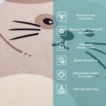 Вологопоглинаючий килимок 400х600х3мм Котик SW-00002564 - Зображення 4