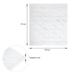 Панель стінова 3D 700х790х3мм Мармуровий квадрат SW-00002262 - Зображення 3