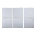 Дзеркальний декор акриловий самоклеючий срібло,6 шт(D) SW-00002526