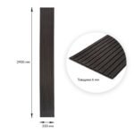 Панель-рейка в рулоні 2900х350х6мм Чорний SW-00002070 - Зображення 3