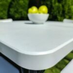 Набір мебелів складний (Стіл і 4 стільця), Білий (з сумкою) SW-00001540 - Зображення 3