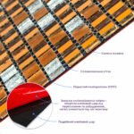 Мозаїка дзеркальна 298х298х4,5мм Мідна SW-00002370 - Зображення 2