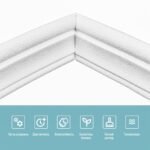 Плинтус РР самоклеючий 2320х85х7мм Білий (D) SW-00002592 - Зображення 4