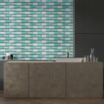 Декоративна ПВХ панель 960х480х4мм Цегла зелений орнамент SW-00001429 - Зображення 7