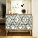 Самоклеюча плівка 0,45х10м х 0,07мм Волошкові ромби SW-00001256 - Зображення 5