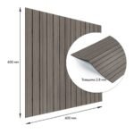 Покриття вінілове самоклеюче 3D рейки 600х600х2,8мм SW-00003245 - Зображення 3