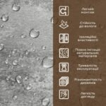 Декоративна ПВХ плита 1,22м х 2,44м х 3мм Платиновий мармур SW-00001411 - Зображення 5