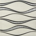 Самоклеюча 3D панель 700x700x5мм Білі хвилі (195) SW-00000767