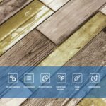 Самоклеюча декоративна 3D панель 700x700x4мм Зелено-коричневе дерево (378) SW-00000883 - Зображення 4