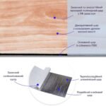 Самоклеюча вінілова плитка 152.4х914.4х1.5мм Дика груша, ціна за 1 шт. (СВП-013) Матова SW-00001132 - Зображення 2