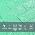 3D панель самоклеюча 700х770х3мм цегла М'ята (012-3) SW-00000233 - Зображення 4