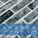 Самоклеюча 3D панель 700x700x5мм Клінкер синій (413) SW-00000768 - Зображення 4