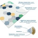 Панель стінова 3D 700х700х4мм Мозаїка синьо-жовта SW-00002016 - Зображення 2