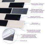 Самоклеюча поліуретанова плитка чорна сіра молочна цегла 305х305х1мм (D) SW-00001329 - Зображення 2