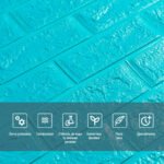 3D панель самоклеюча 700х770х5мм цегла Бірюза (002-5) SW-00000084 - Зображення 4