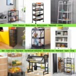 Стелаж-етажерка двоярусний з металу 60х26х60см Білий SW-00002102 - Зображення 8