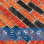 Самоклеюча декоративна 3D панель 700х770х5мм Бежево-коричнева Катеринославська матова цегла (047M) SW-00000636 - Зображення 4