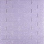 Самоклеюча 3D панель 19600x700x3мм Світло-фіолетова Цегла SW-00001470 - Зображення 2