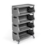 Стелаж універсальний для зберігання чотириярусний 60х30х77см SW-00002260