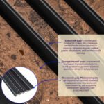 Рейка декоративна PS 2900х118х11мм Коричневий із золотими вкрапленнями SW-00002140- - Зображення 2