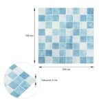 Панель стінова 3D 700х700х4мм Мозаїка блакитна SW-00002009 - Зображення 3